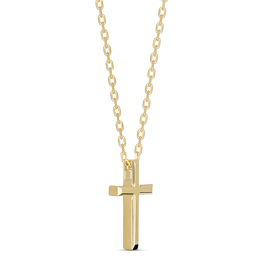 14K Gold Italian Crucifix - Holy Gold Jewelry
